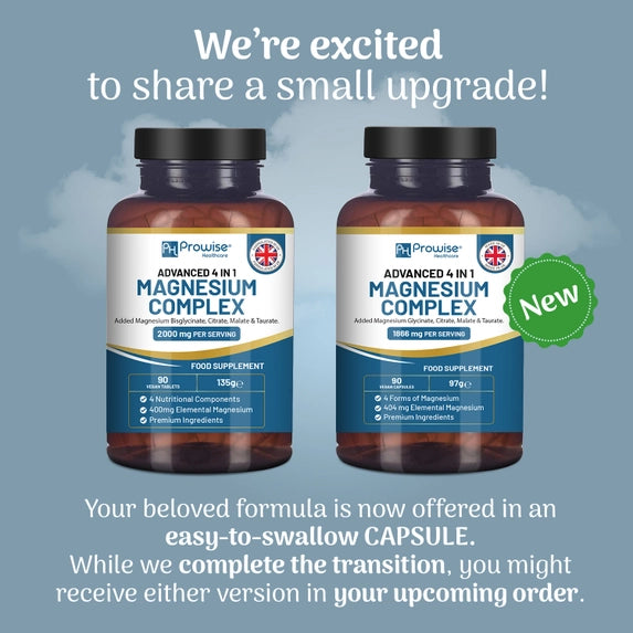 Magnesium Glycinate Complex 4 in 1 - 1866mg 90 Vegan Capsule