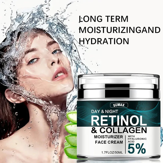 50ML Retinol Face Cream Moisturizing Firming Brightening skincare Collagen Hyaluronic Acid Creams Facial Skin Care Products