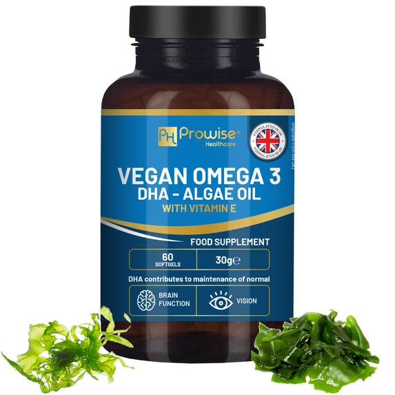 Prowise Omega-3 DHA Vegan din Ulei de Alge | 60 capsule moi (softgels)